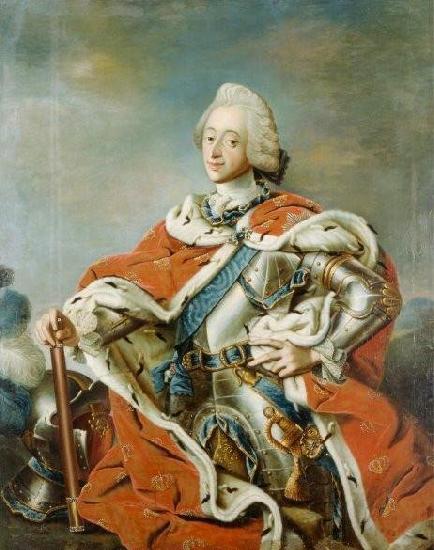 Carl Gustaf Pilo Portrait of King Frederik V of Denmark Germany oil painting art